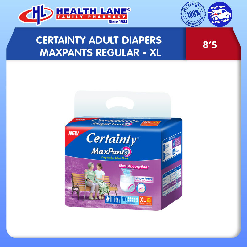 CERTAINTY LAMPIN DEWASAS MAXPANTS REGULAR- XL (8'S)